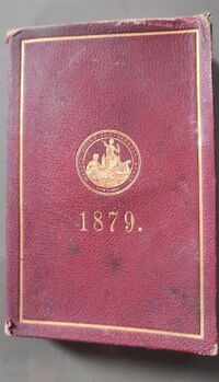 Cover, Mersey Docks and Harbor Board, 1879